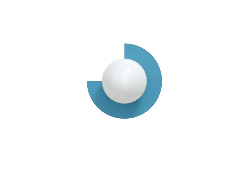 Candy Little Circle 270 S wandlamp, blauw från Swedish Ninja – produktbild