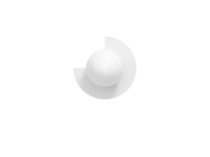 Candy Little Circle 270 S wandlamp, wit från Swedish Ninja – produktbild