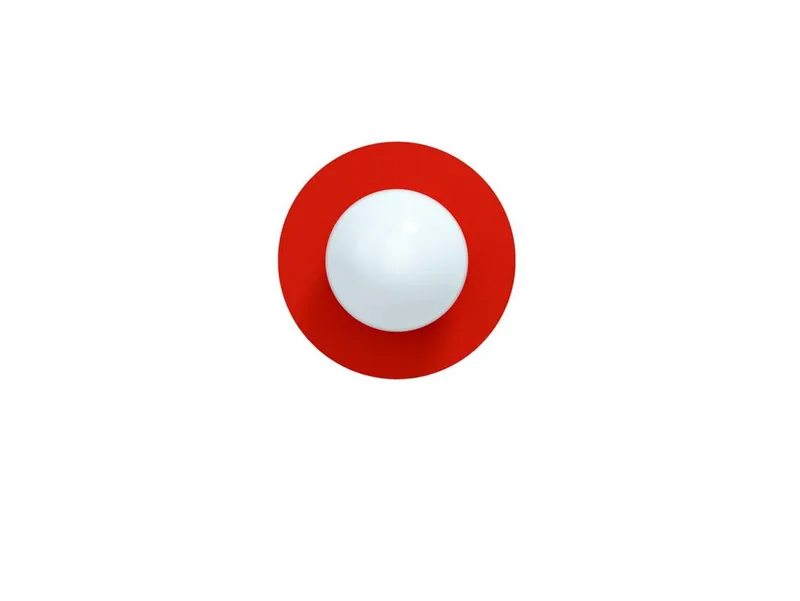 Candy Little Circle 360 S wandlamp, rood från Swedish Ninja – produktbild