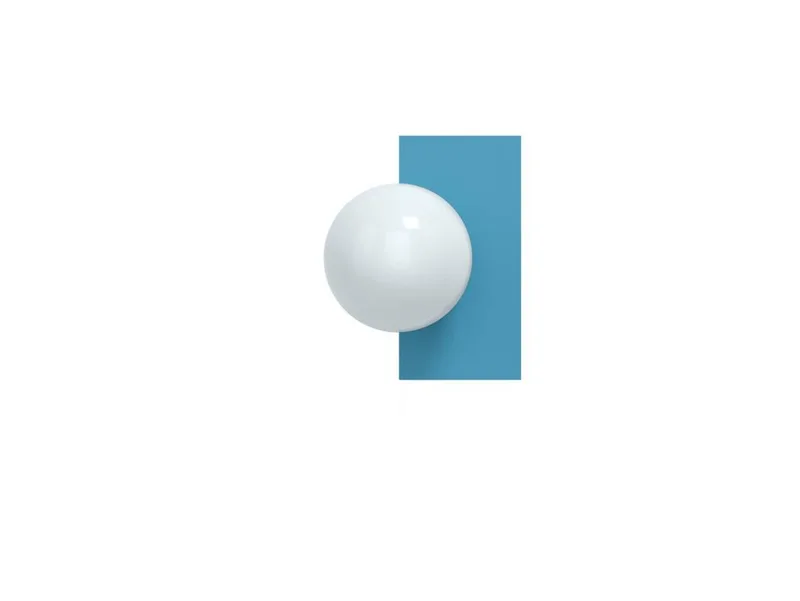 Candy Little Rectangle S wandlamp, blauw de Swedish Ninja – photo du produit