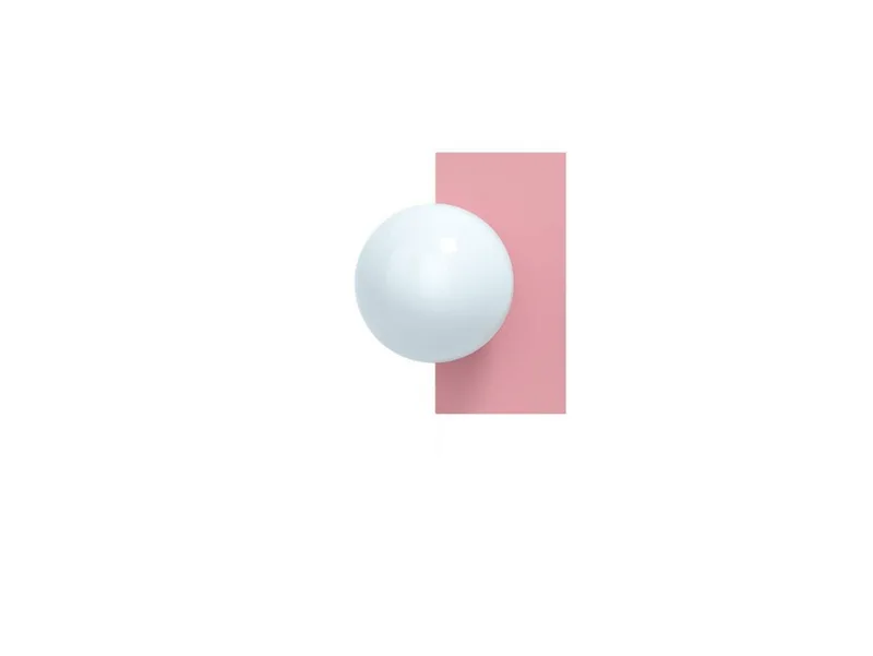 Candy Little Rectangle S wandlamp, roze by Swedish Ninja – product photo