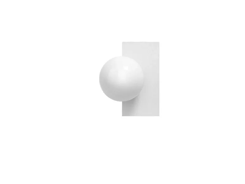 Candy Little Rectangle S wandlamp, wit de Swedish Ninja – photo du produit