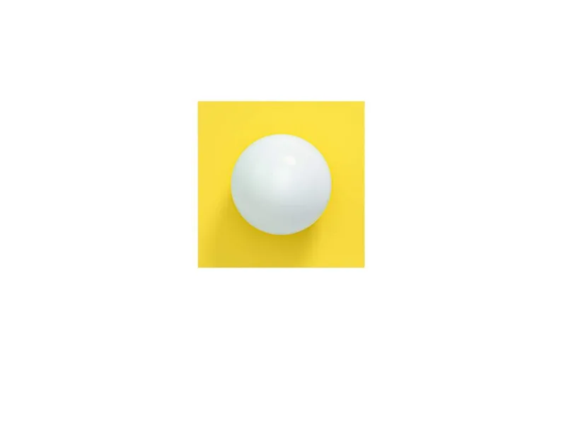 Candy Little Square S plafondlamp, geel van Swedish Ninja – productfoto
