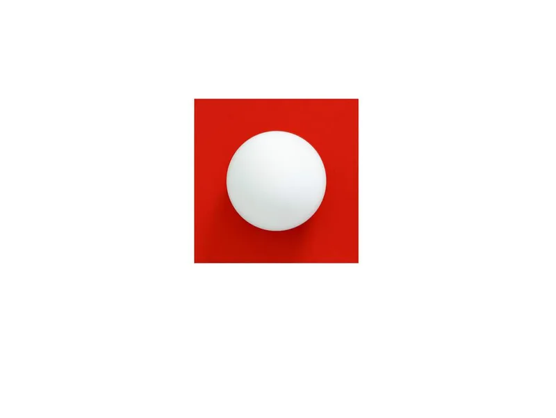 Candy Little Square S wand-/plafondlamp, rood by Swedish Ninja – product photo