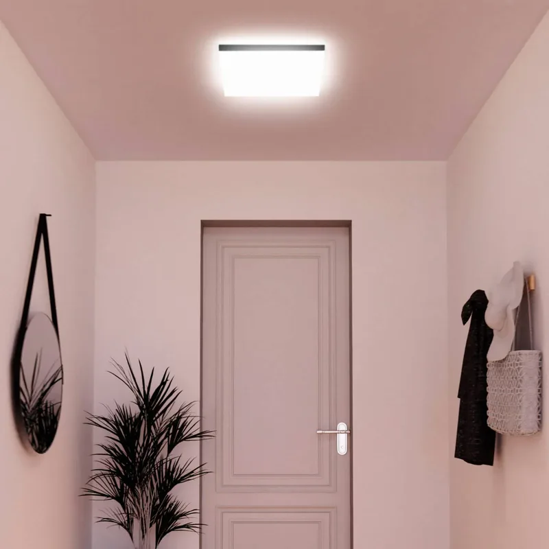 Aris LED paneel 45x45 cm, zwart van tint in Zwart, Wit – productfoto 3 van 3