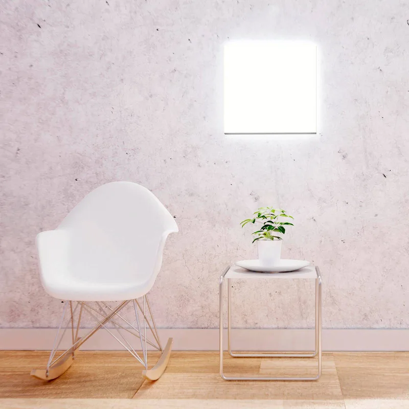 Aris LED paneel 45x45 cm, zwart van tint in Zwart, Wit – productfoto 2 van 3