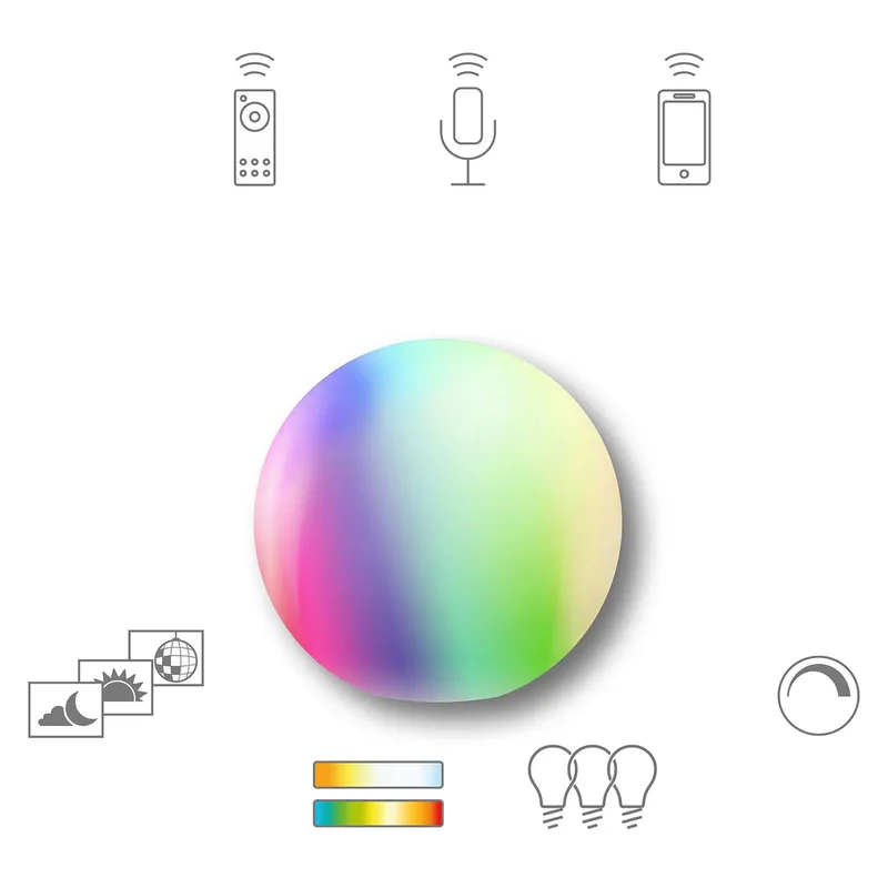 Calluna LED lichtkogel IP44 by tint in White – product photo