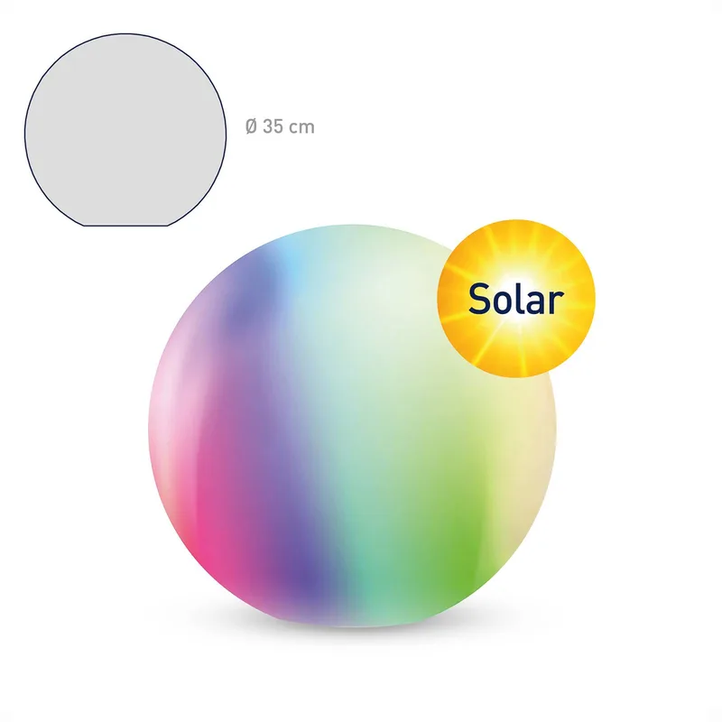 Calluna Solar LED-bol, CCT, RGB, Ø 35 cm van tint in Wit – productfoto 2 van 4