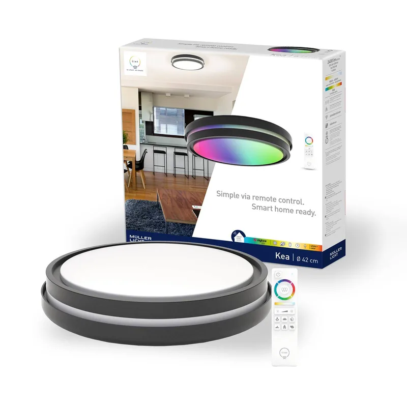Müller Licht tint Kea LED-loftslampe, Ø 42 cm fra tint i Sort – produktbillede 3 af 3