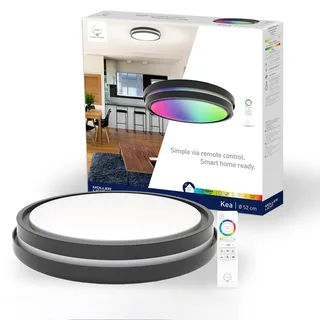 Kea LED plafondlamp, Ø 52 cm van tint in Zwart – productfoto 3 van 3