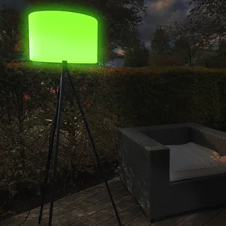 Khaya LED vloerlamp voor buiten RGBW van tint in Wit, Zwart – productfoto 2 van 4