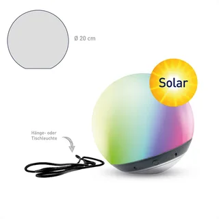 LED bol tint Pendula solar, IP44, CCT, RGB de tint en Blanc – photo du produit 1 sur 4