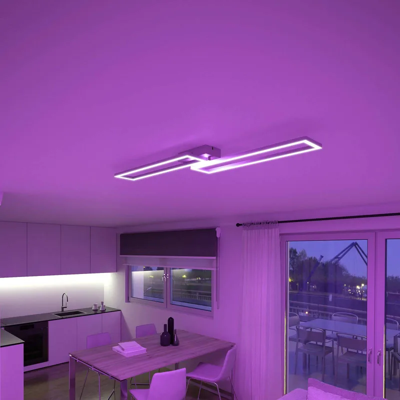 LED plafondlamp Ciso, RGB, CCT by tint in Silver – product photo 2 of 4