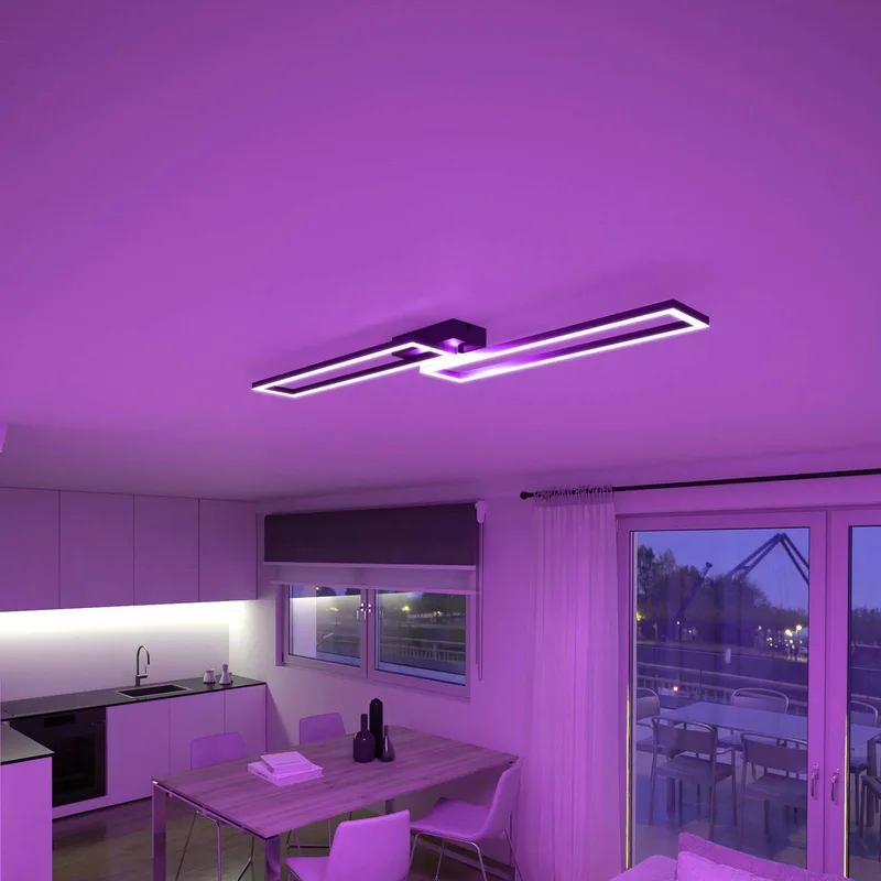 LED plafondlamp Ciso, RGB, CCT fra tint i Sort – produktbillede 2 af 5