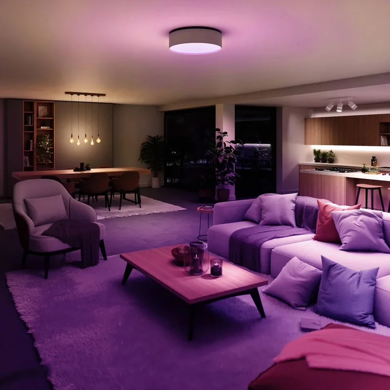 LED plafondlamp Malea, RGB, CCT by tint in Zand – product photo 1 of 3