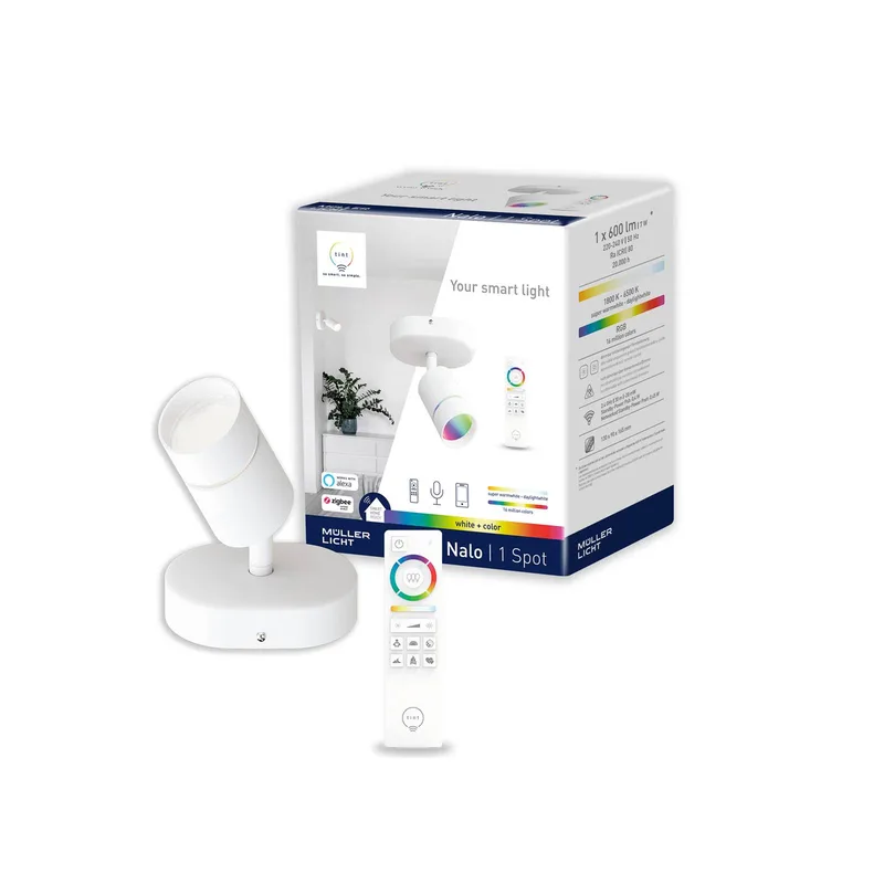 Nalo LED spot, 1-lamp by tint in White – product photo