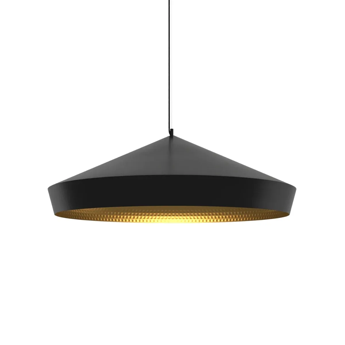 Beat Flat hanglamp Zwart de Tom Dixon – photo du produit