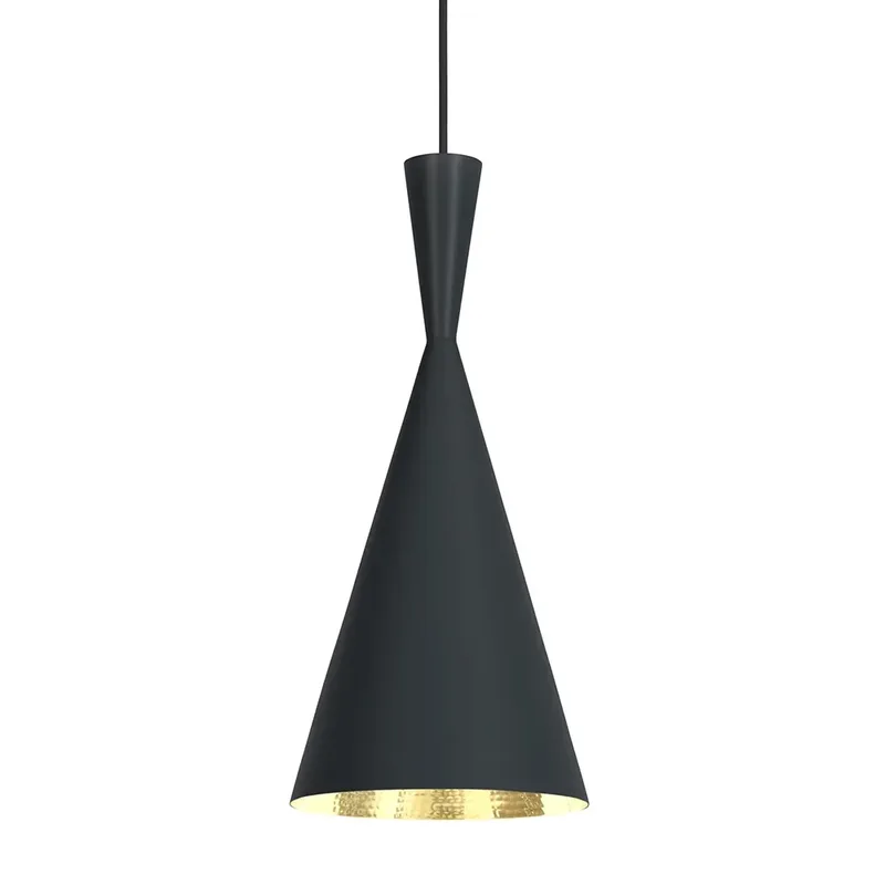 Beat Pendant Tall Black LED von Tom Dixon – Produktfoto