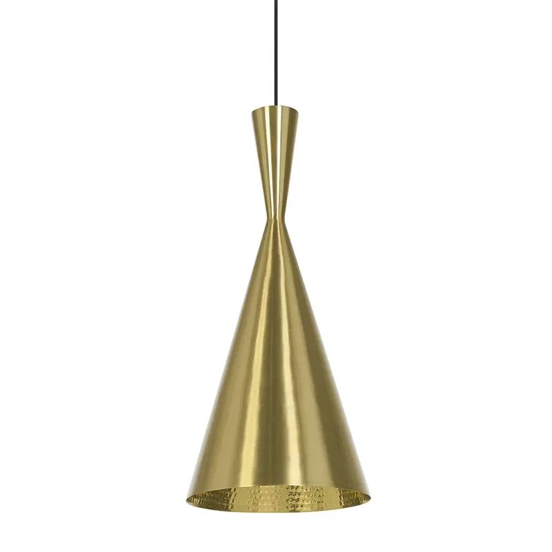 Beat Pendant Tall Brass LED von Tom Dixon – Produktfoto