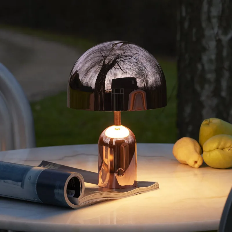 Bell Portable tafellamp H28 IP44 Copper - Tom Dixon - Woonkamer - Designer - Kunststof - 1 lamp by Tom Dixon – product photo