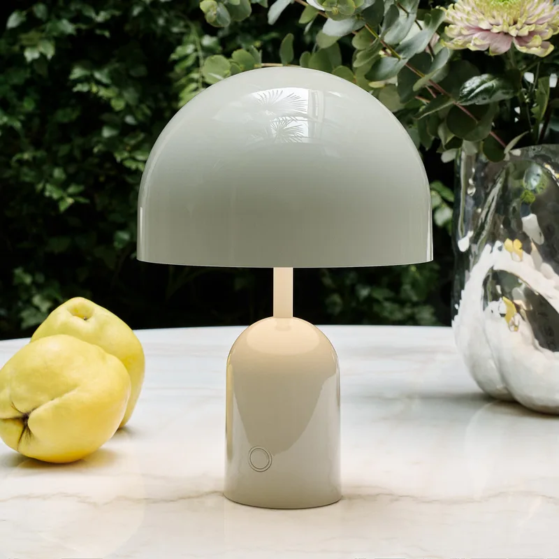 Bell Portable tafellamp H28 IP44 Grey - Tom Dixon - Woonkamer - Designer - Kunststof - 1 lamp by Tom Dixon – product photo