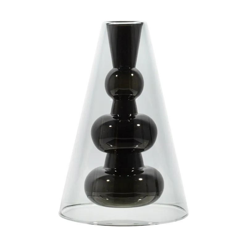 Bump Cone Vase Black fra Tom Dixon – produktbillede