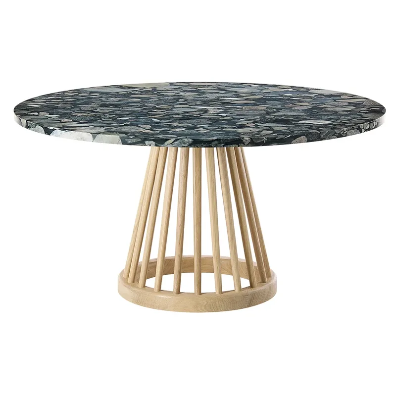 Fan tisch natursteinplatte 90 cm pebble von Tom Dixon – Produktfoto