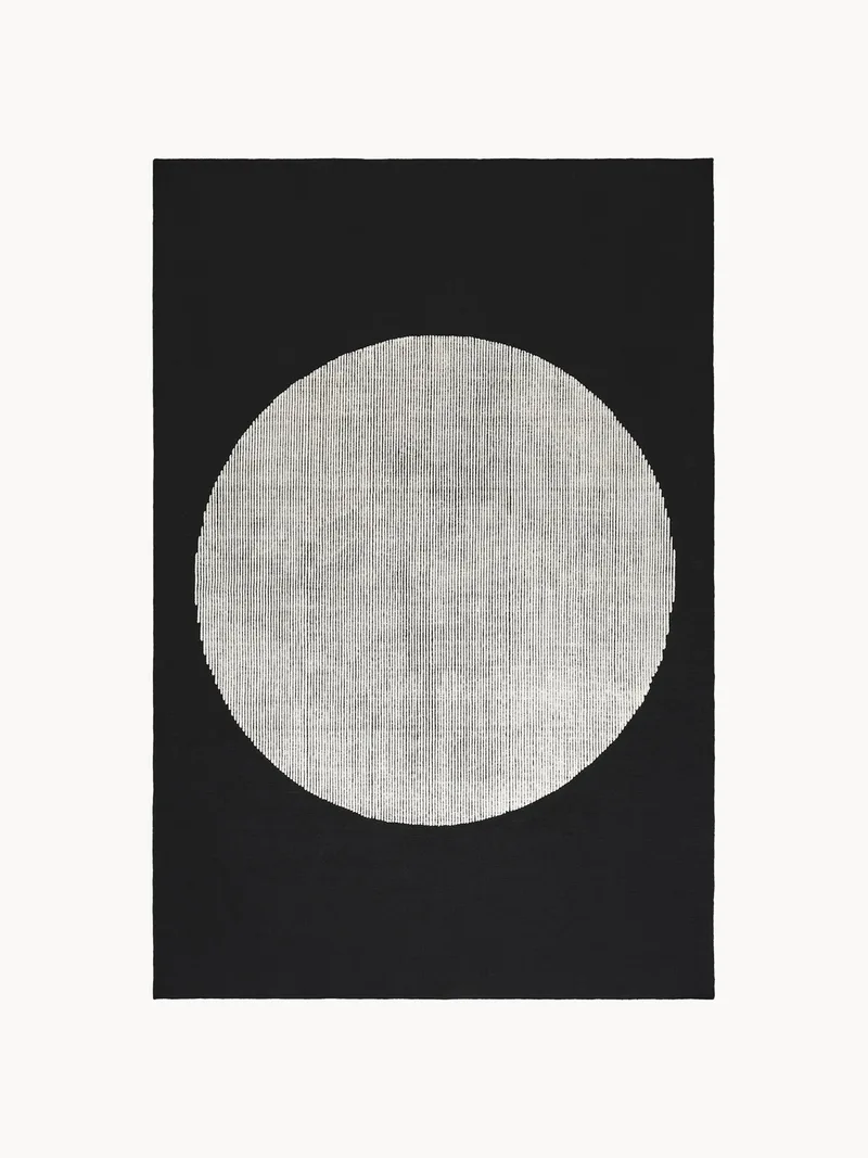 Handgemaakt laagpolig wollen vloerkleed Disc by Tom Dixon – product photo