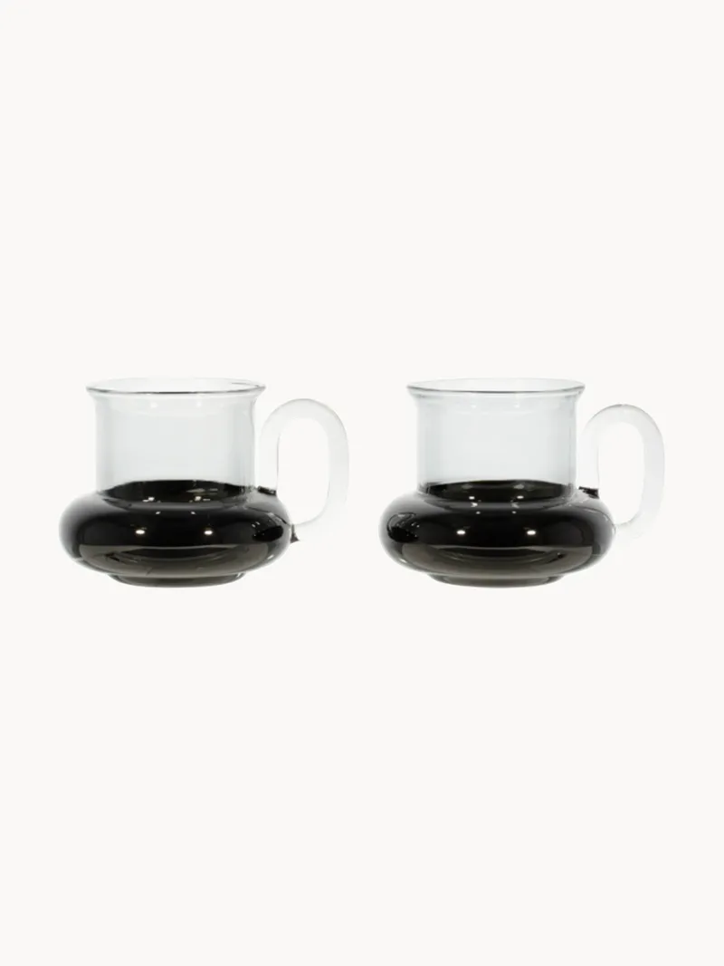 Handgemaakte theekopjes Bump van borosilicaatglas, 2-delig by Tom Dixon – product photo