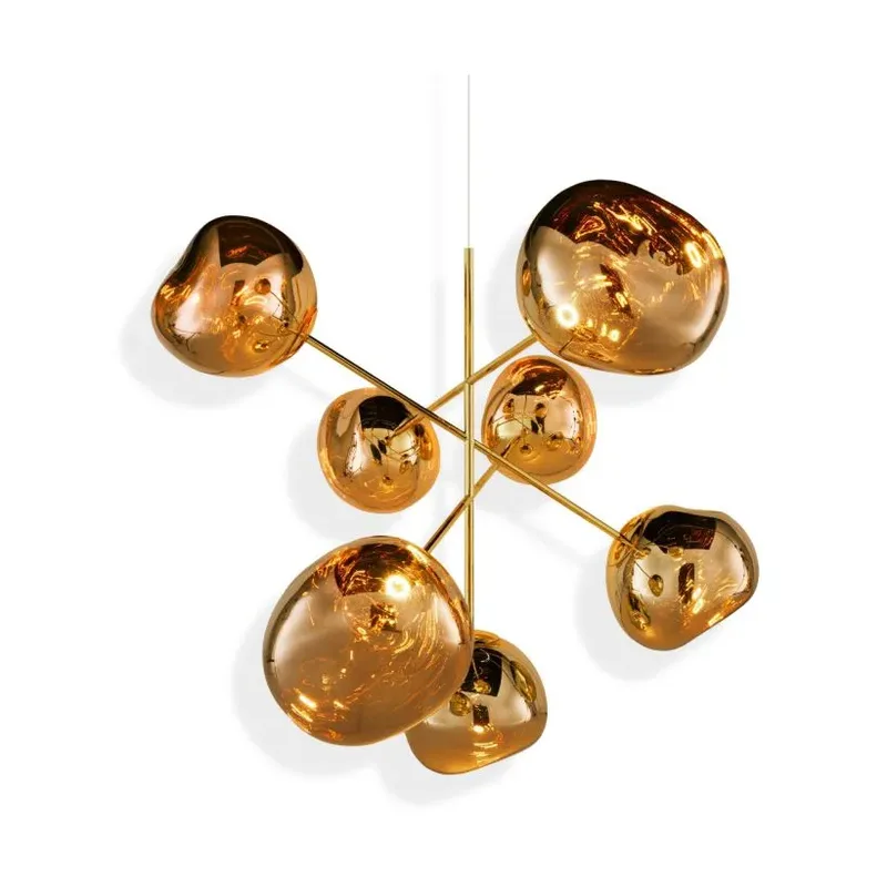 Melt Chandelier large Kronleuchter LED 196 cm Gold by Tom Dixon – product photo