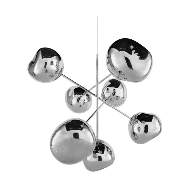 Melt Chandelier large Kronleuchter LED 196 cm Silver von Tom Dixon – Produktfoto