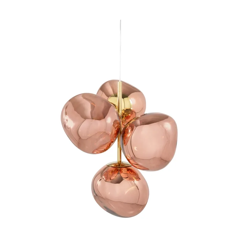 Melt Chandelier mini Kronleuchter LED 63,4 cm Copper von Tom Dixon – Produktfoto