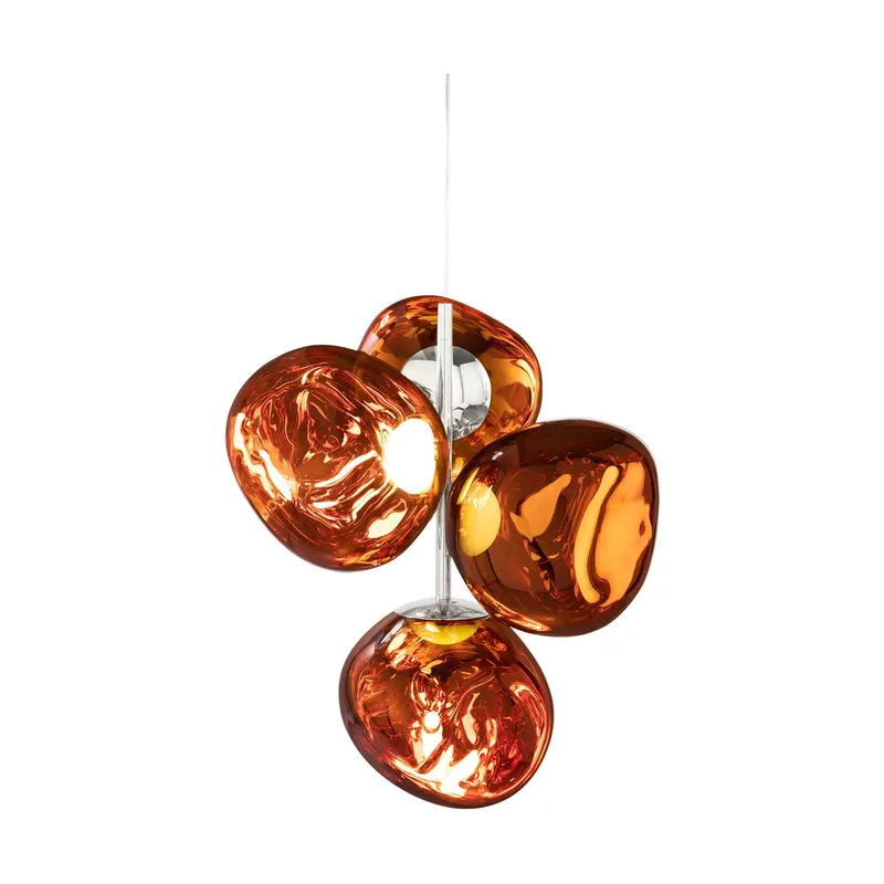 Melt Chandelier small Kronleuchter LED 103 cm Copper de Tom Dixon – photo du produit