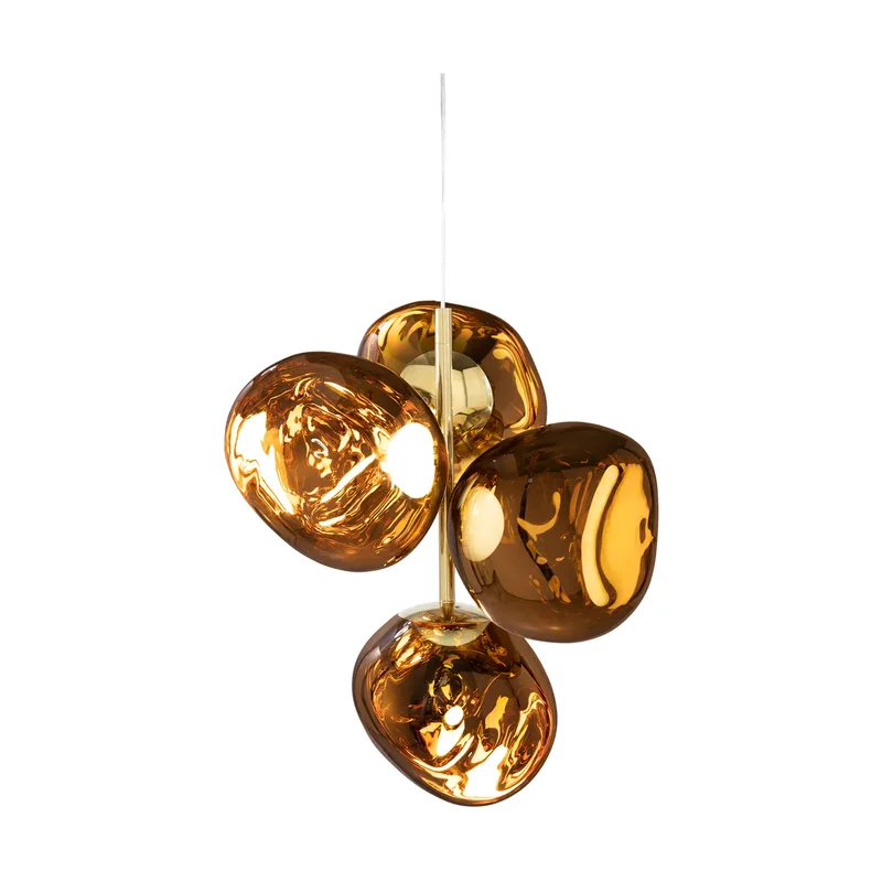 Melt Chandelier small Kronleuchter LED 103 cm Gold von Tom Dixon – Produktfoto
