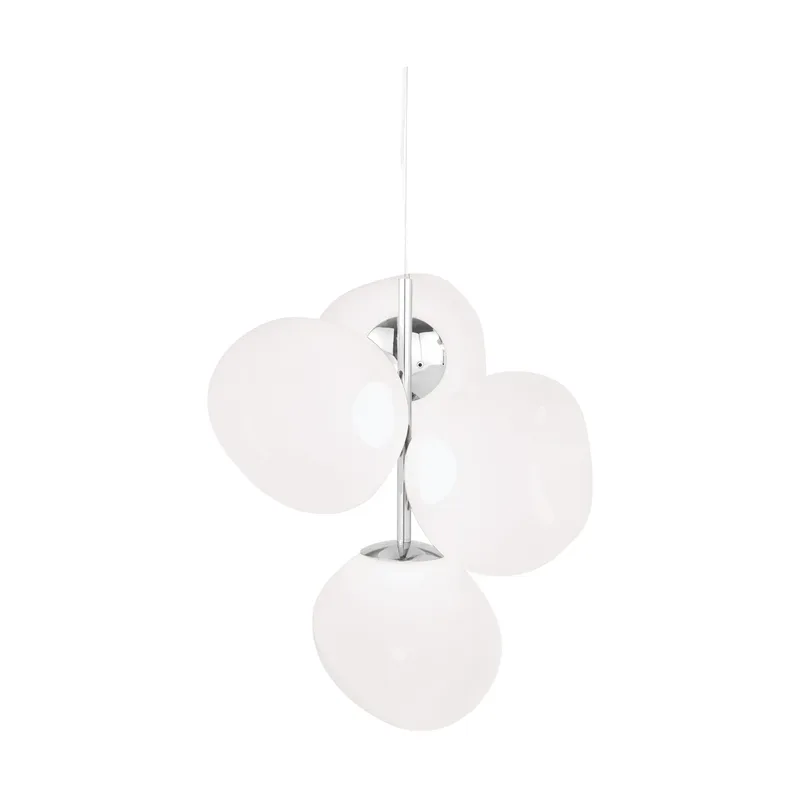 Melt Chandelier small Kronleuchter LED 103 cm Opal-silver by Tom Dixon – product photo