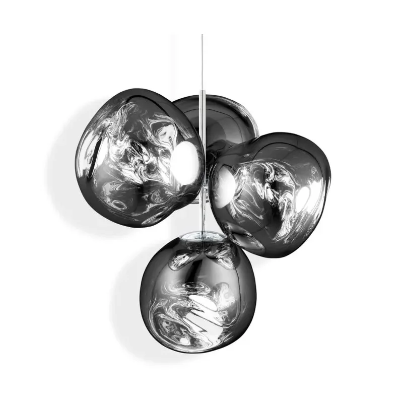 Melt Chandelier small Kronleuchter LED 103 cm Silver von Tom Dixon – Produktfoto