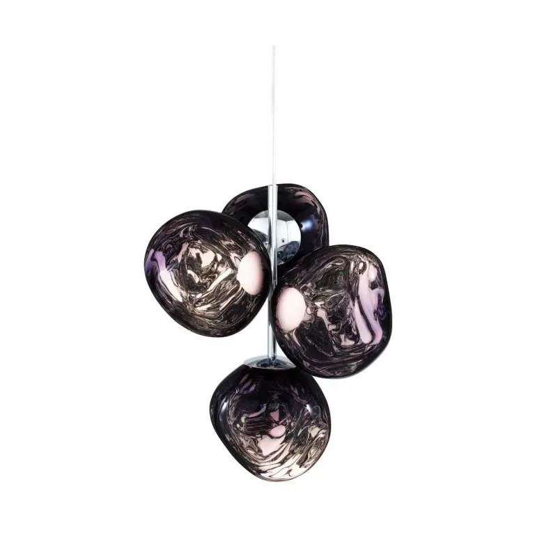 Melt Chandelier small Kronleuchter LED 103 cm Smoke von Tom Dixon – Produktfoto