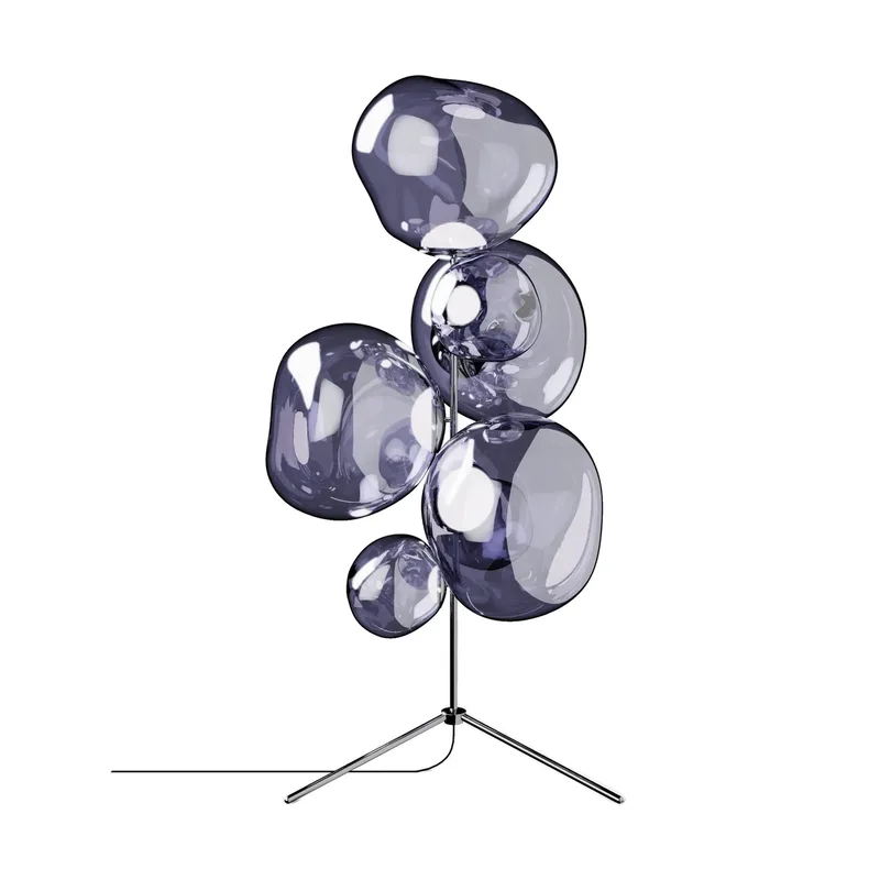 Melt Chandelier Stehleuchte LED 175 cm Smoke von Tom Dixon – Produktfoto