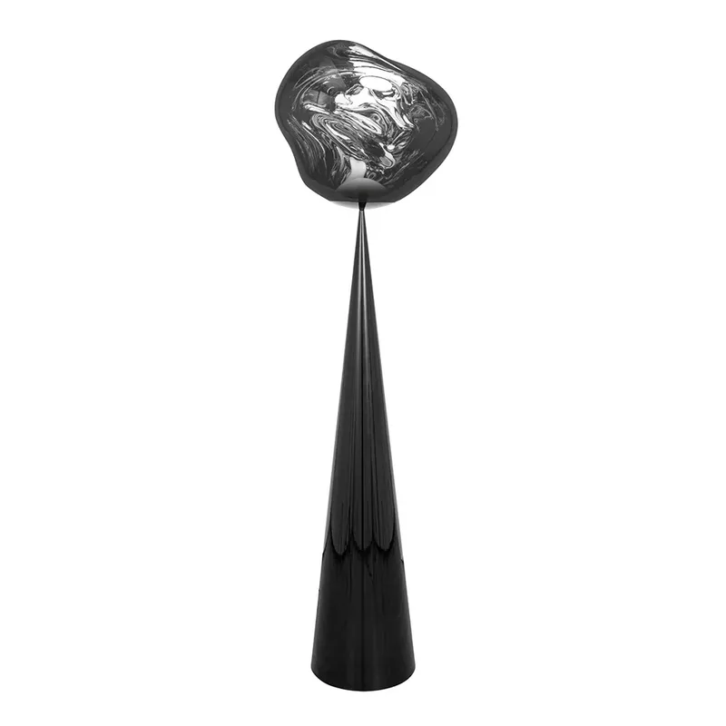 Melt Cone Fat Stehlampe Silver LED von Tom Dixon – Produktfoto