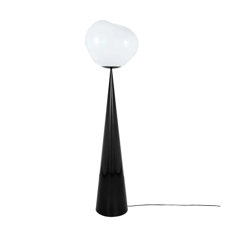 Melt Cone fat Stehleuchte LED 174,5 cm Opal-black från Tom Dixon – produktbild