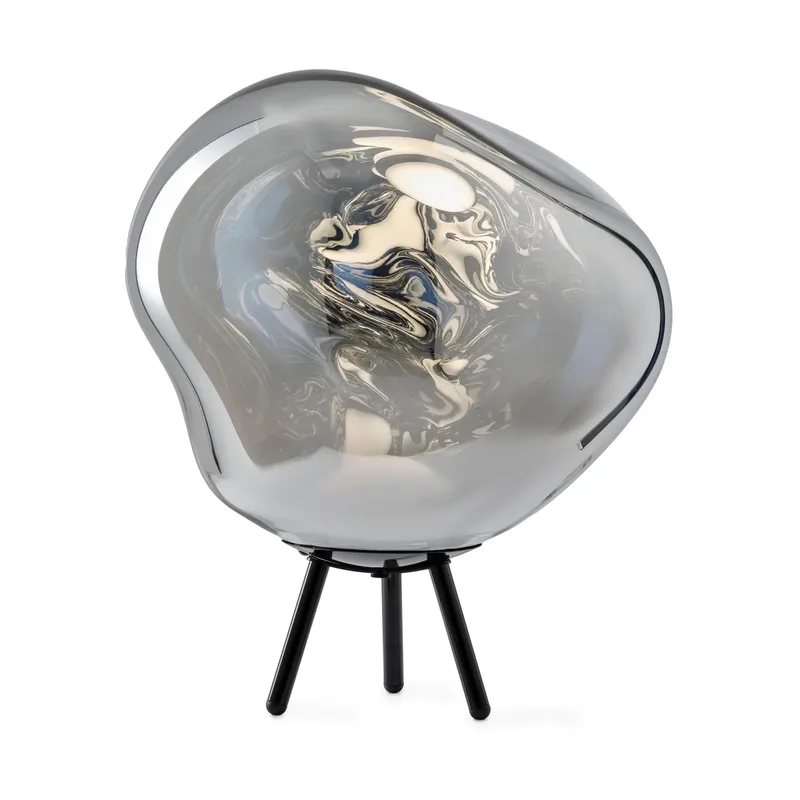 Melt Portable LED Large Stehleuchte Silver von Tom Dixon – Produktfoto