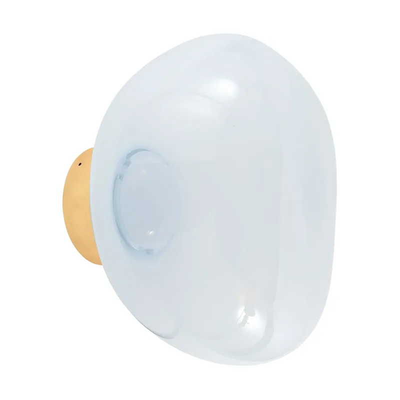 Melt Surface mini Wandleuchte LED 30 cm Opal-gold von Tom Dixon – Produktfoto