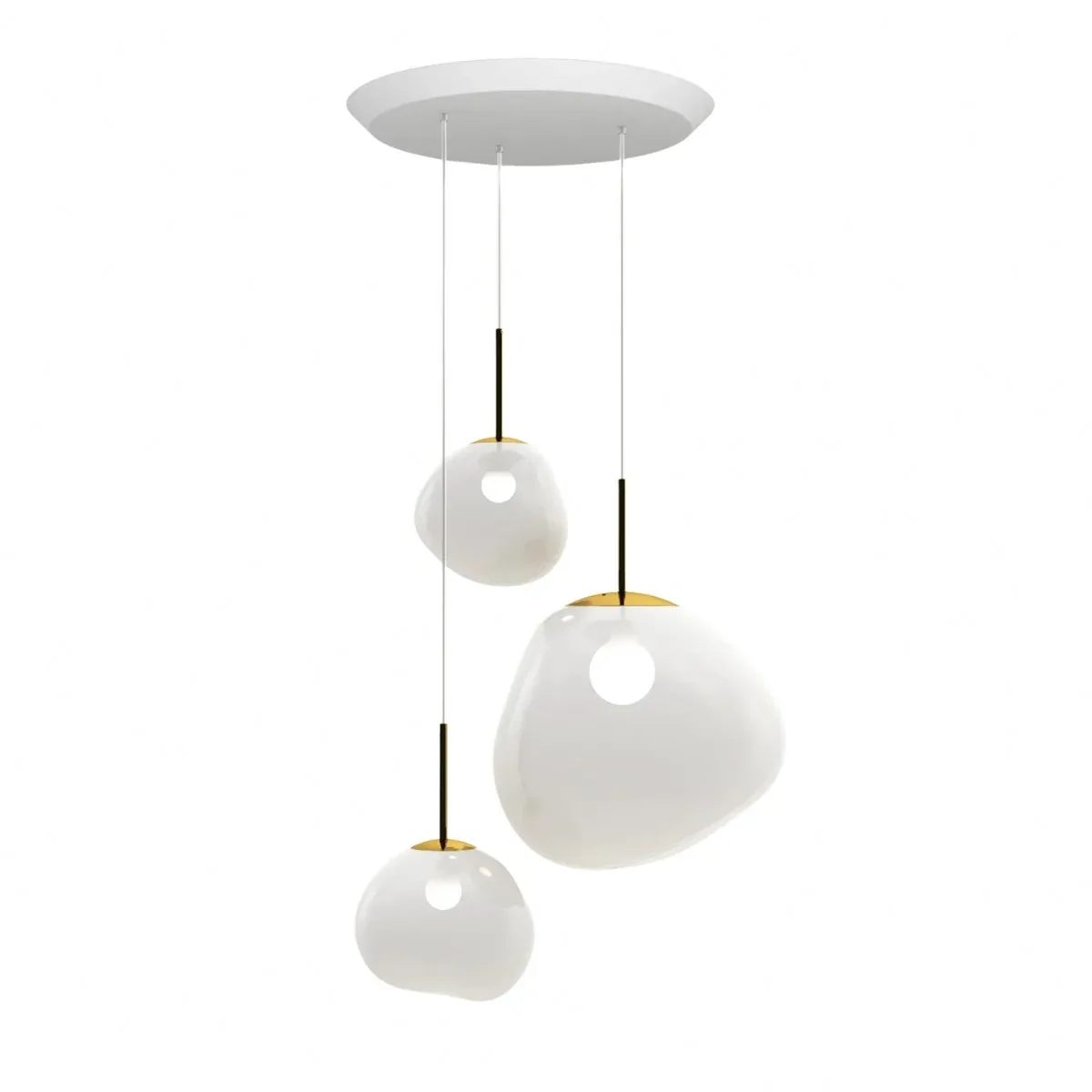 Melt Systeem Trio Rond LED Hanglamp de Tom Dixon – photo du produit
