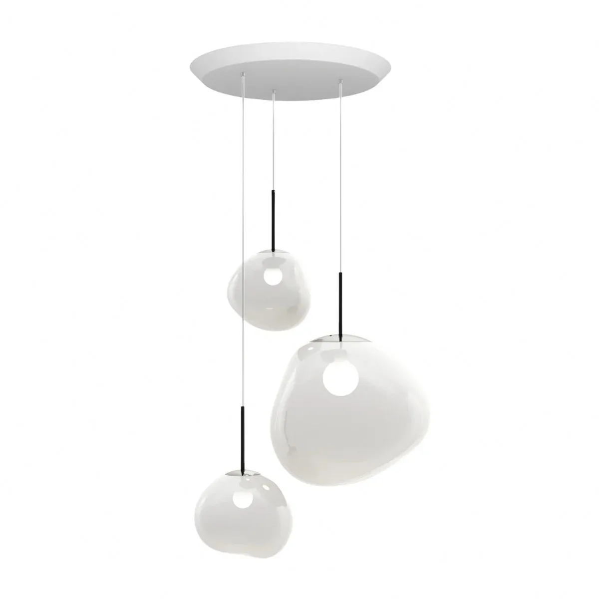 Melt Systeem Trio Rond LED Hanglamp de Tom Dixon – photo du produit