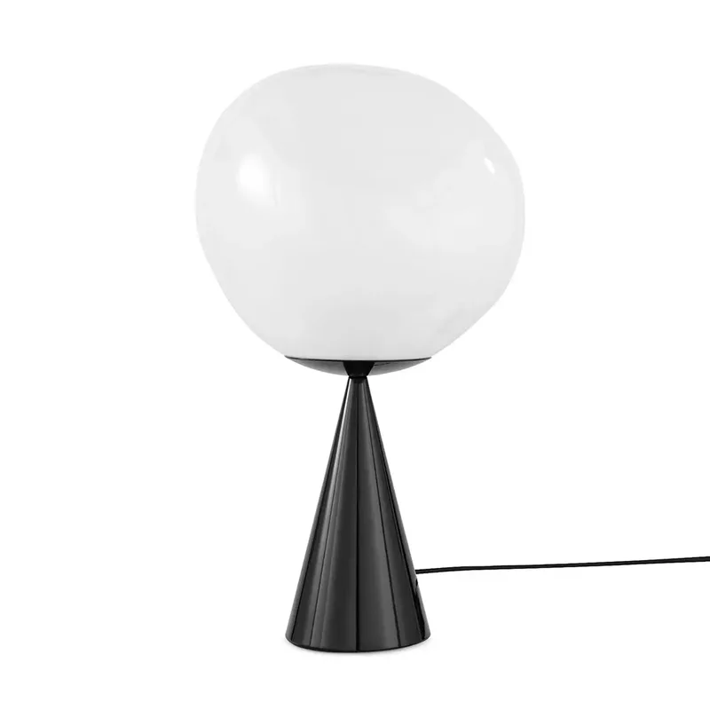 Melt Tischlampe Opal/Black LED von Tom Dixon – Produktfoto