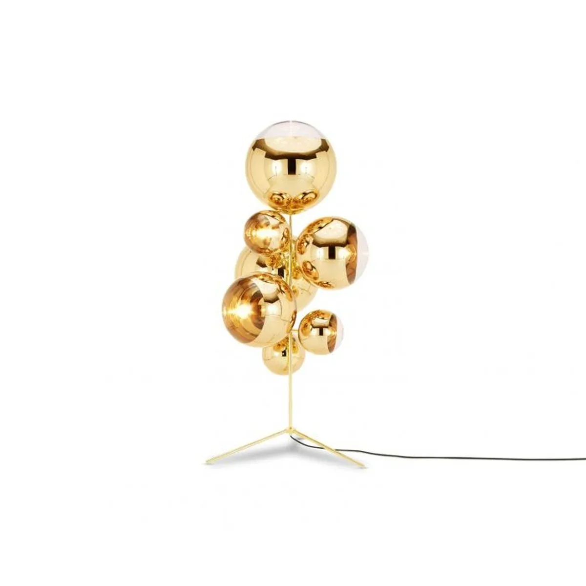 Mirror Ball kroonluchter Vloerlamp goud by Tom Dixon – product photo