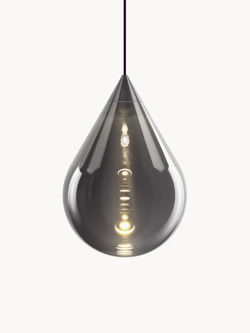 Mondgeblazen dimbare hanglamp Flare de Tom Dixon – photo du produit