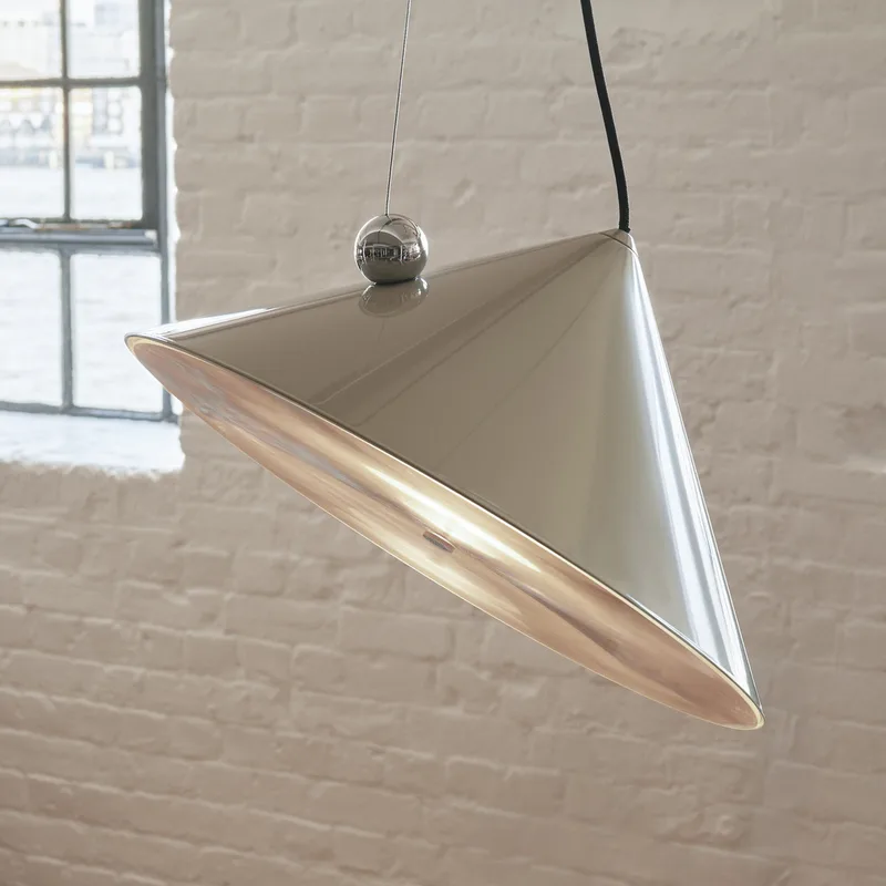 Pose LED hanglamp grijs-beige Ø 43 cm staal dimbaar - Tom Dixon - Woonkamer - Designer - Metaal - 1 lamp by Tom Dixon – product photo