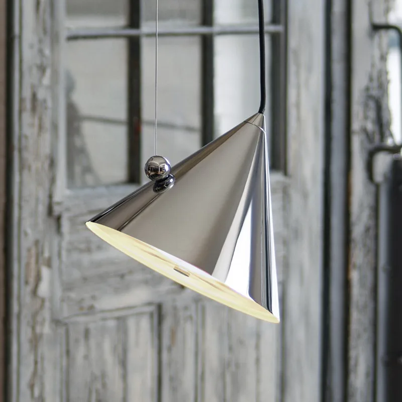 Pose LED hanglamp, zilver, Ø 25 cm staal dimbaar - Tom Dixon - Woonkamer - Designer - Metaal - 1 lamp by Tom Dixon – product photo