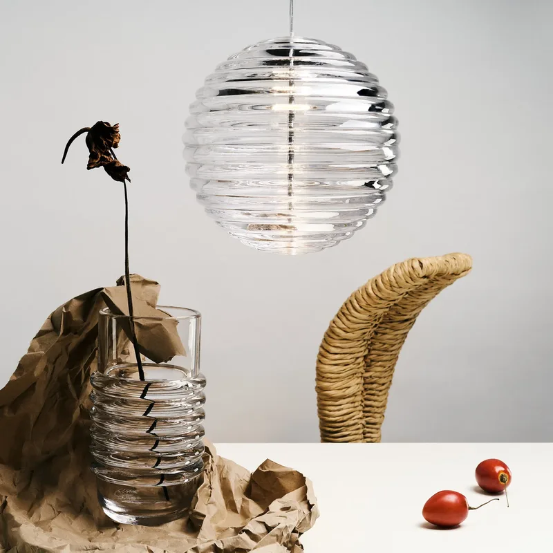 Press hanglamp Sphere 2700K Clear - Tom Dixon Press Sphere - Woonkamer - Designer - Glas - Bol by Tom Dixon – product photo